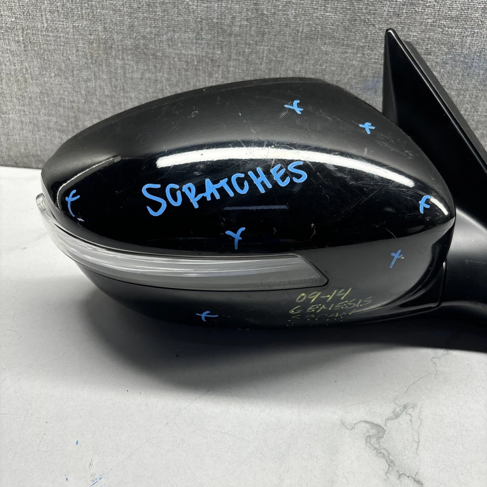 Espejo retrovisor derecho del pasajero Hyundai Genesis 2009-2014 sedán OEM Foto 3 de 4