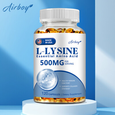 L-Lysine Capsules - Cold Sore & Herpes Relief, Support Healthy Connective Tissue