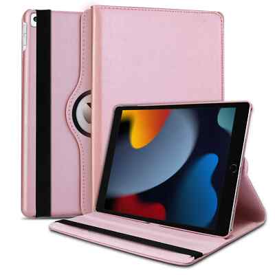 Für iPad 9. 8. 7. Generation, 10.2 Hülle Drehbarer Ständer Cover/Displayschutz