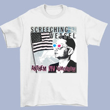 Screeching Weasel Anthem For A New Tomorrow White S-2345XL Unisex T-shirt S3694