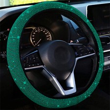 1pc Crystal Diamond Steering Wheel Cover Bling Glitter Interior Car Protector 1pc Crystal Diamond Steering Wheel Cover Bling Glitter Interior Car Protector