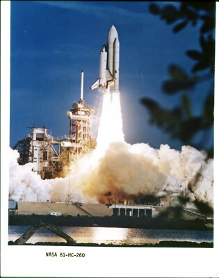 1981 Launch Of Columbia Space Shuttle 4x5 Transparency 3