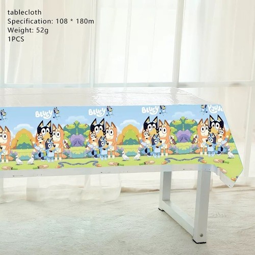 Bluey Bingo BIRTHDAY PARTY SUPPLIES TABLE CLOTH BALLOONS LOLLY LOOT BAG BANNER - Picture 4 of 36