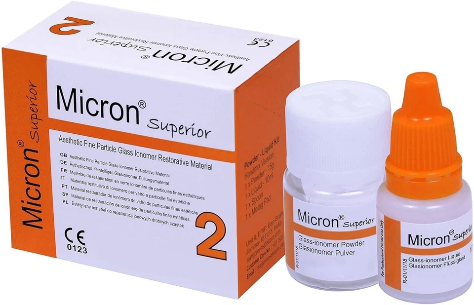 PREVEST DENPRO Permanent Tooth Repair White Filling Cement DIY Mega Kit Self Cure Glass Ionomer