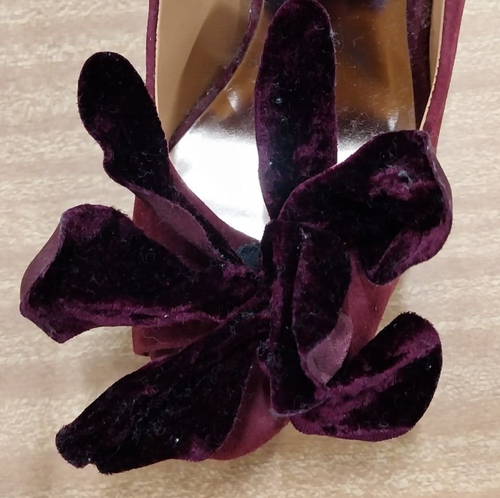 Badgley Mischka red high heeled shoes Size 7 1/2M - Picture 6 of 13