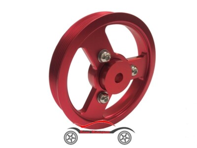 Red Underdrive Lightened Crank Pulley 2002-2008 Mini Cooper S R52 R53 1.6L SOHC