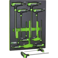 Grip Edge Tools PHS9S - 9pc RPT SAE Hex T-Handle set (Long)