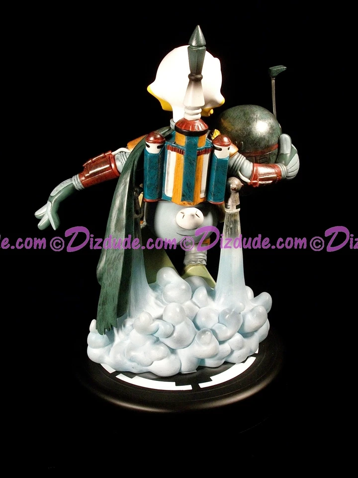 Джереми БУЛЛОХ ПОДПИСАННЫЙ STAR WARS ДОНАЛЬД УТКА как БОБА ФЕТТ 1-Я МАНДАЛОРСКАЯ БОЛЬШАЯ ФИГУРКА - Изображение 3 из 4