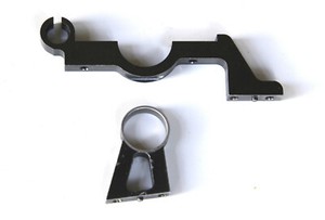 MUGEN SEIKI  MTX-5  Hinterachse Achsbock T2102 u. Wellenhalter T2107R