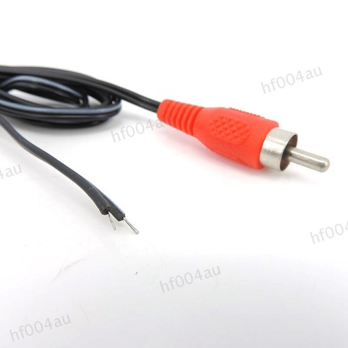 1.5m 2pin Car Rca Male Audio plug connector Cable Av Single Video Speaker lead - Picture 3 of 10