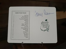 TOMMY AARON PGA GOLF SIGNED AUGUSTA MASTERS SCORE CARD REAL AUTOGRAPH 