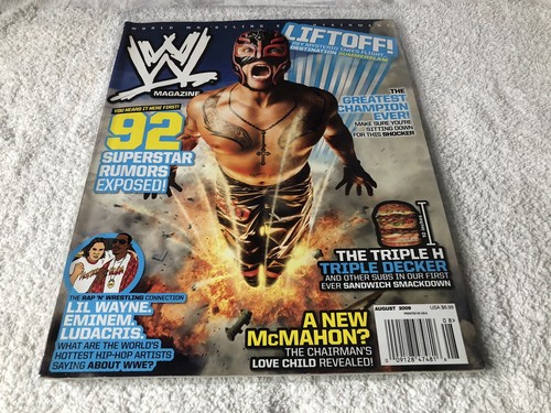 WWE Magazine August 2009 - Rey Mysterio Cover | eBay