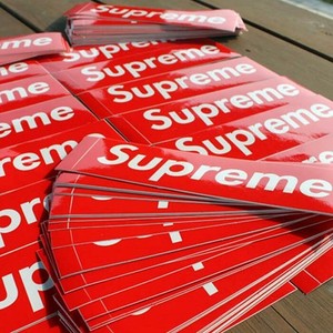 supreme sticker red