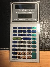 The Educator Intermediate Plus Overhead Calculator 1995 Emulates TI Explorer Plu