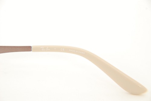 Monturas de gafas Ray Ban RB6167 2511 51 mm marrón beige raras auténticas - Imagen 7 de 12