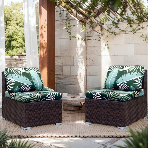 2/4/6/8 Stck. Terrasse Stretch Sofa Kissenbezüge Outdoor Kissen Schutz Bezug USA - Bild 5 von 33