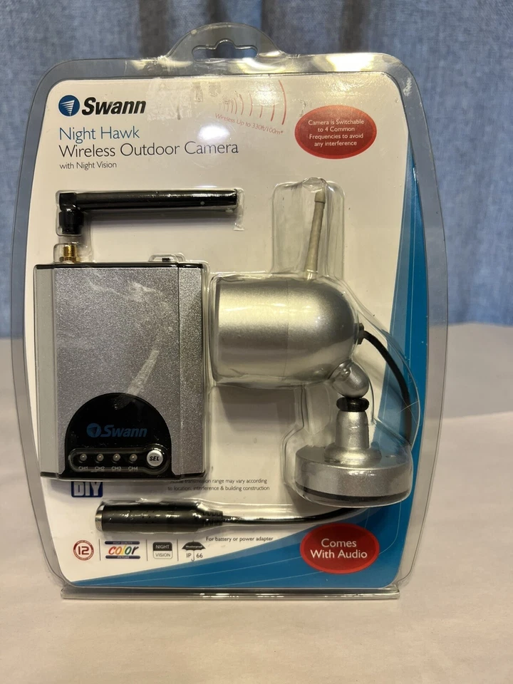 Swann Night Hawk Wireless Outdoor Camera & Receiver New in Original Package NEW - Image 2 of 4