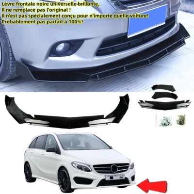 Lèvre avant universel pour Mercedes Classe B W246 Sport 2014-2018 Splitter avant - Photo 1/4