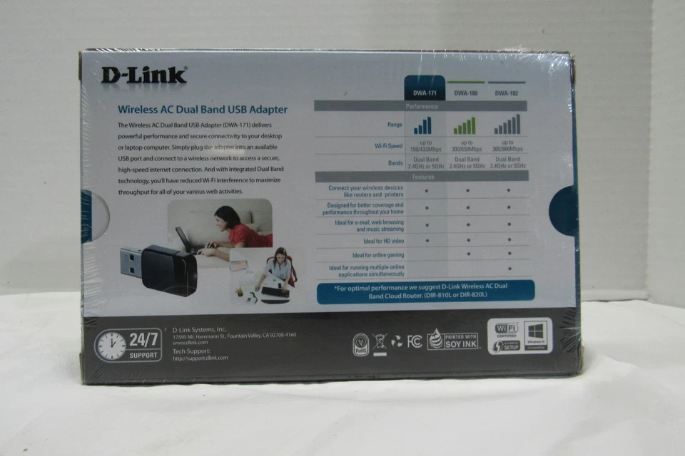 D-Link Dwa-171 Wireless Ac Dual Band USB Adapter - Image 2 of 4