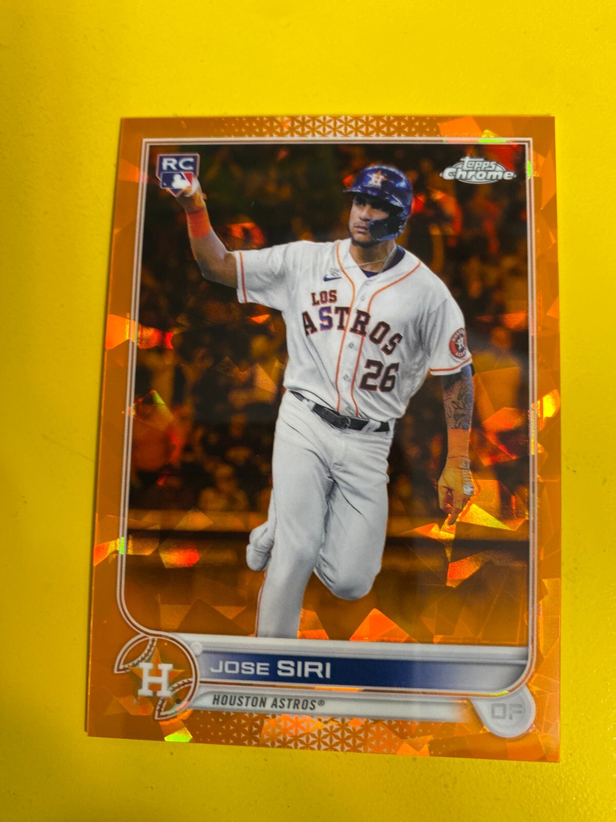 RS27684 2022 Topps Chrome Sapphire Orange Refractors #599 Jose Siri RC #09/25