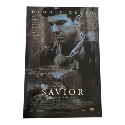 Vintage Savior -Dennis Quaid -Movie Poster -27x40 - Video Promotional