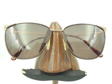 Vintage Marchon Jasmine Golden Harvest Gold Metal Square Sunglasses FRAMES ONLY