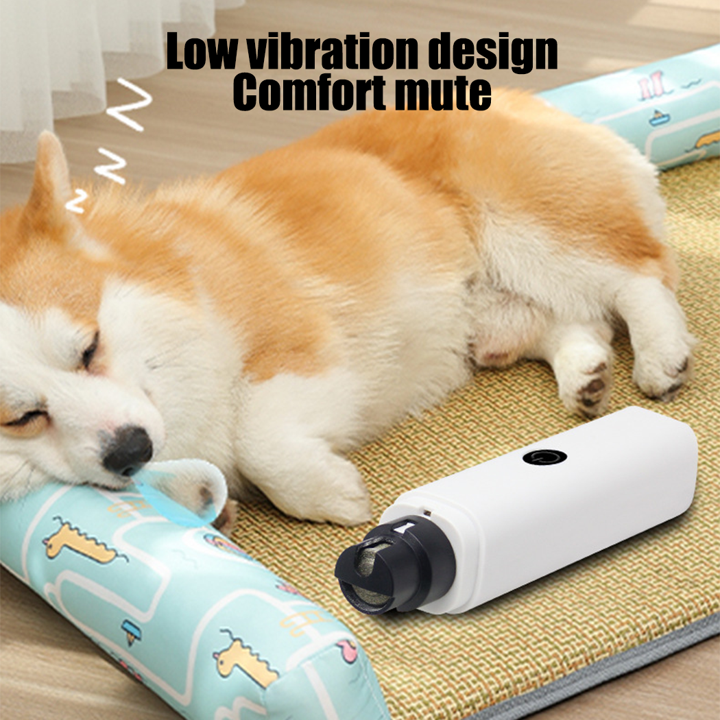 Electric Dog Toe Nail File Grinder Clippers Pet Cat Claw Grooming