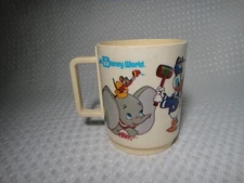 Vintage Walt Disney World Mickey Mouse Club Plastic Cup Mug by Deka Plastics USA