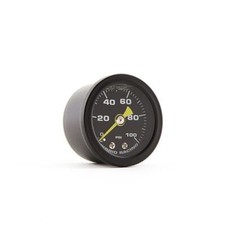 Hybrid Racing Liquid Filled Fuel Pressure Gauge 0-100 Psi Universal Honda Acura