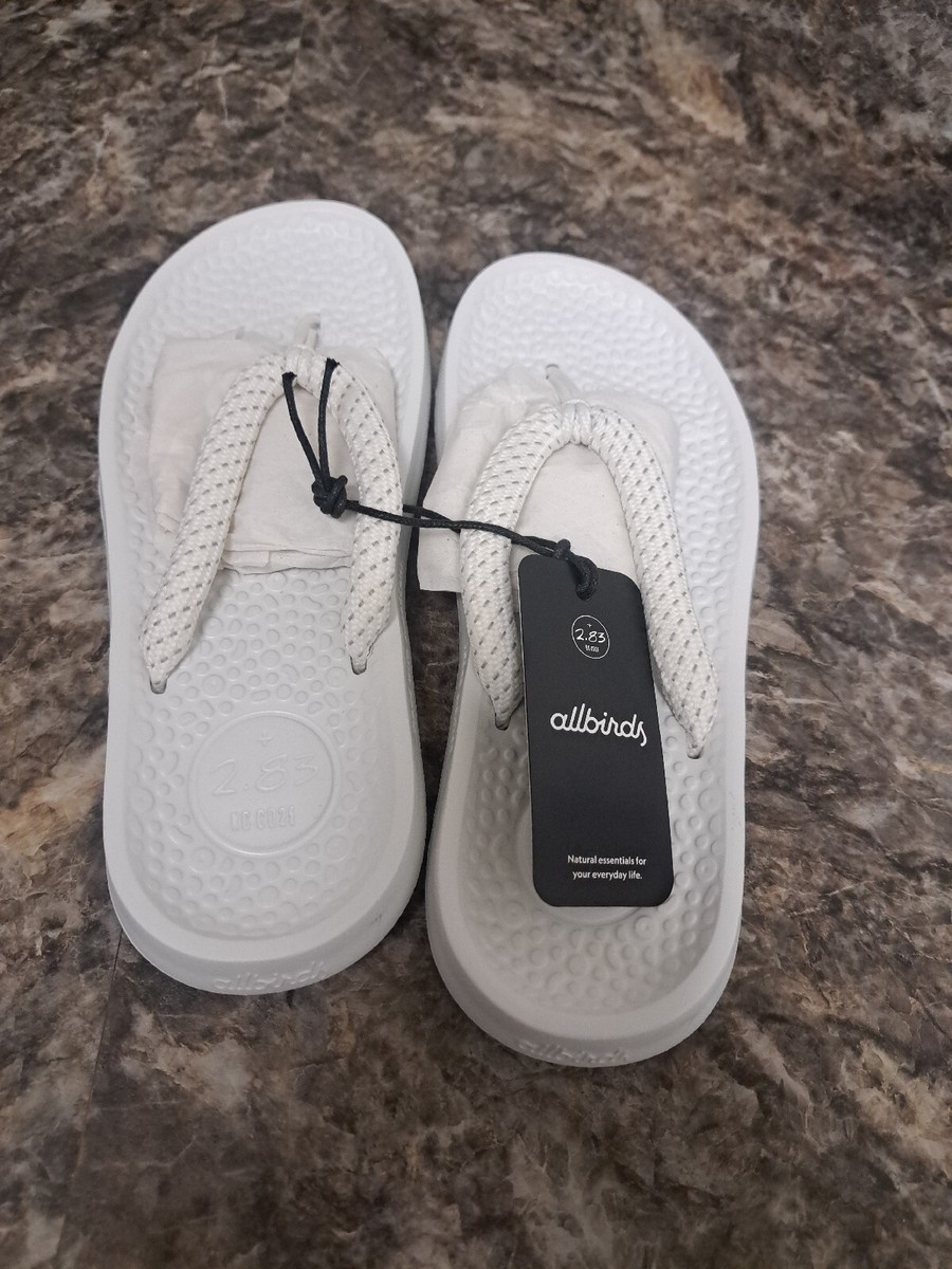 Allbirds Flip Flops Unisex Adult's Sugar Zeffers Blizzard Size W11