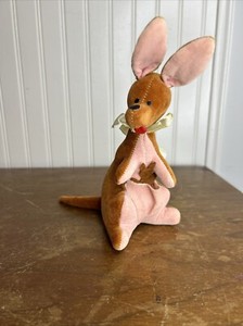 1966 GUND Japan Walt Disney Winnie the Pooh KANGA & ROO Kangaroo 8" Stuffed Toy