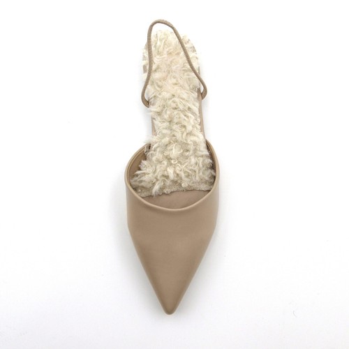 Esmalte para mujer punta puntiaguda con ribete de piel sintética - Imagen 13 de 14