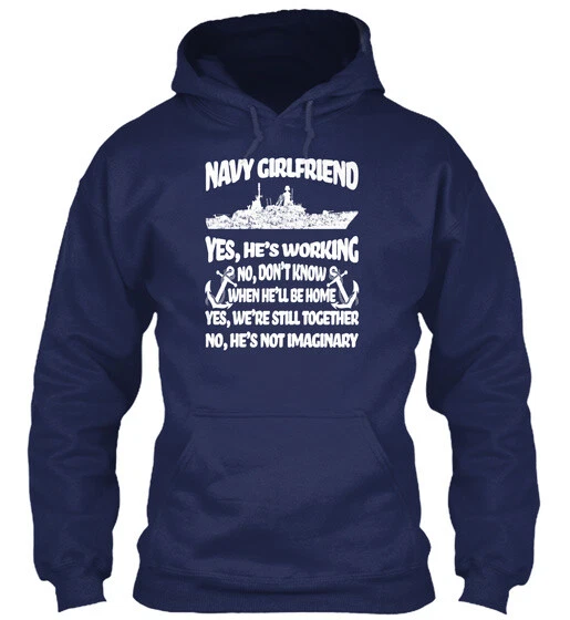 Teespring Hoang Dinh So Navy Girlfriend Classic Pullover Hoodie eBay