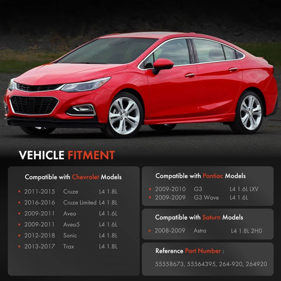 Cubierta de válvula de motor y pernos de junta para Chevy Aveo Cruze Sonic Pontiac G3 Saturn Foto 2 de 4