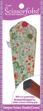 SCISSORFOBZ Designer Scissors Sheath Cover Single large Multicolor Floral Yellow