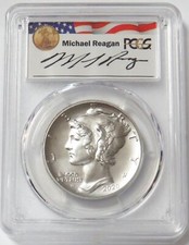 2020 W PALLADIUM 1oz REAGAN LEGACY SIGNED $25 AMERICAN EAGLE PCGS SP 70 FDOI