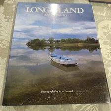 1985 LONG ISLAND A SCENIC DISCOVERY BY STEVE DUNWELL Coffee Table BOOK 1st/1st