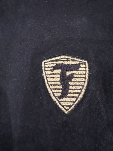 Vintage 90’s Firestone Suede Bomber Jacket Men’s Navy/Tan XL - Picture 4 of 18