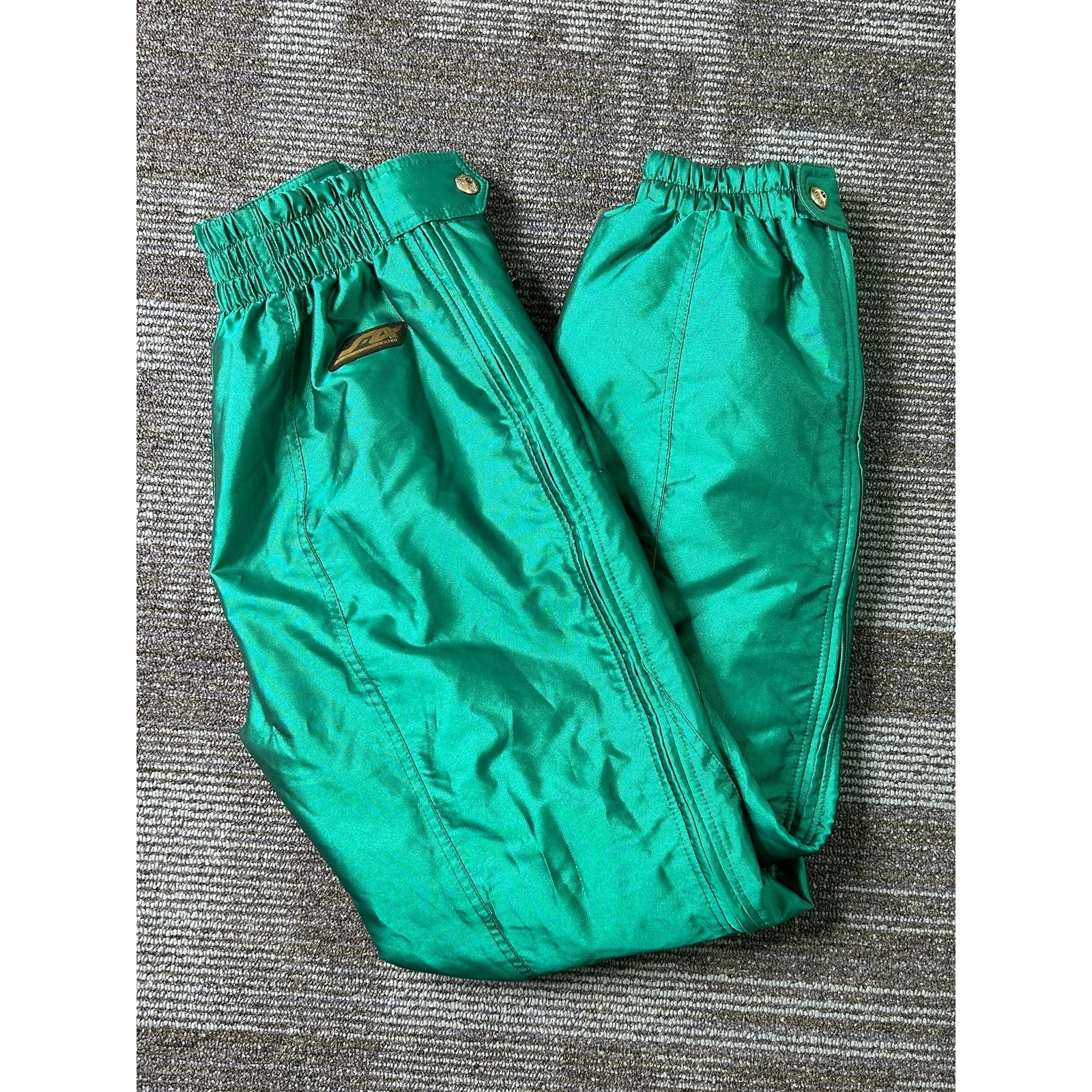 Vintage Descente 2 Piece Ski Suit Mens Jacket M Pants 30 Teal Colorblock 80s 90s image 14