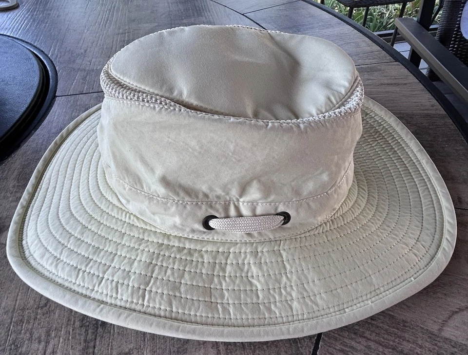 Sombrero Tilley Airflo Ala Ancha Sol Pesca Exterior Safari Senderismo Talla 7 1/8 Foto 2 de 4