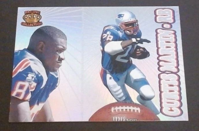 1995 Pacific Prisms #195 Curtis Martin UER RC - Image 2 of 3