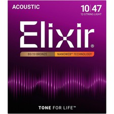 Elixir 8020 Bronze 12String Acoustic Guitar S...
