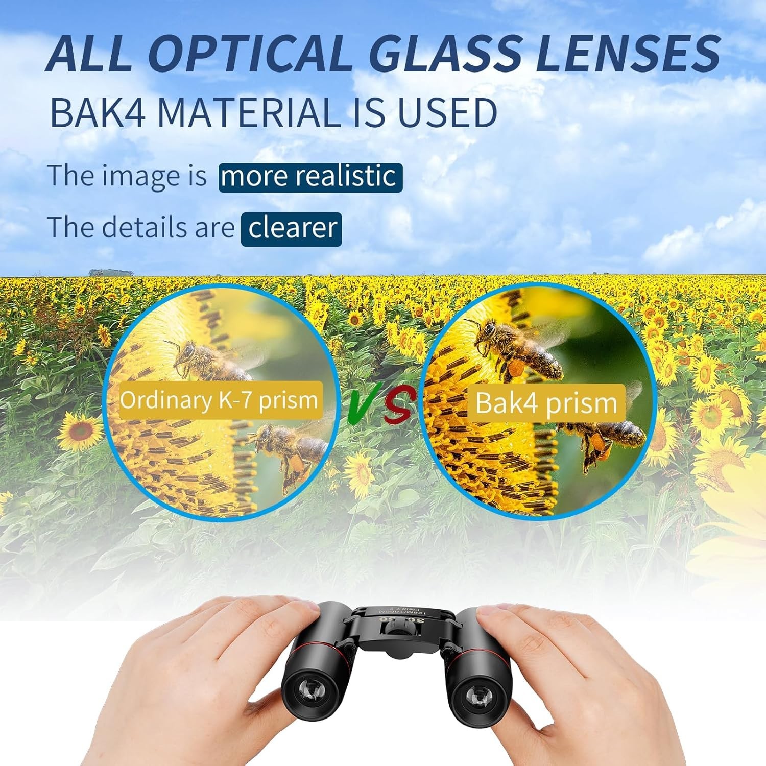 Compact Binoculars for Adults and Kids, HD Mini Portable Outdoor Binoculars Chil
