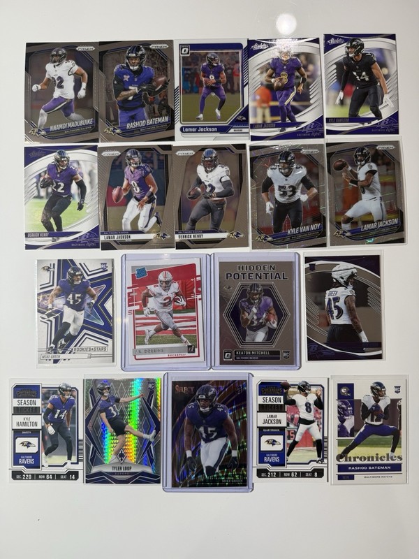 BALTIMORE RAVENS 19 Card Team Lot Rookies Parallels Inserts Numbered More