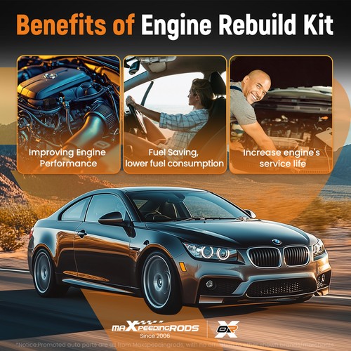 Engine Gasket Full Set N55 For BMW 335i X3 X5 X6 E90 F30 F10 F26 3.0 11122165470 - Bild 3 von 18