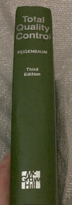 Total Quality Control - Feigenbaum Third Edition HC See Pics Quality Assurance