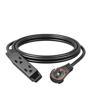 DEWENWILS 10FT Flat Plug Extension Cord 360 Rotating 3 Outlet 13A 1625W