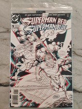Superman Red/Superman Blue 1 NM-M Factory Poly Bagged 3D Glasses. Unopened