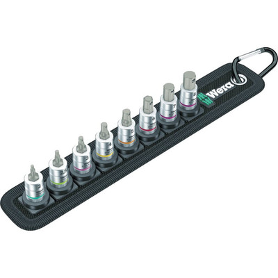 Wera - Black 003881 Zyklop 1/4 Drive In-Hex-Plus Bit Socket Set Holding
