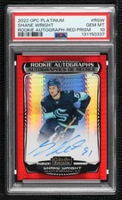 2022-23 O-Pee-Chee Platinum Rookie Red Prism 23/35 Shane Wright PSA 10 Auto 4om